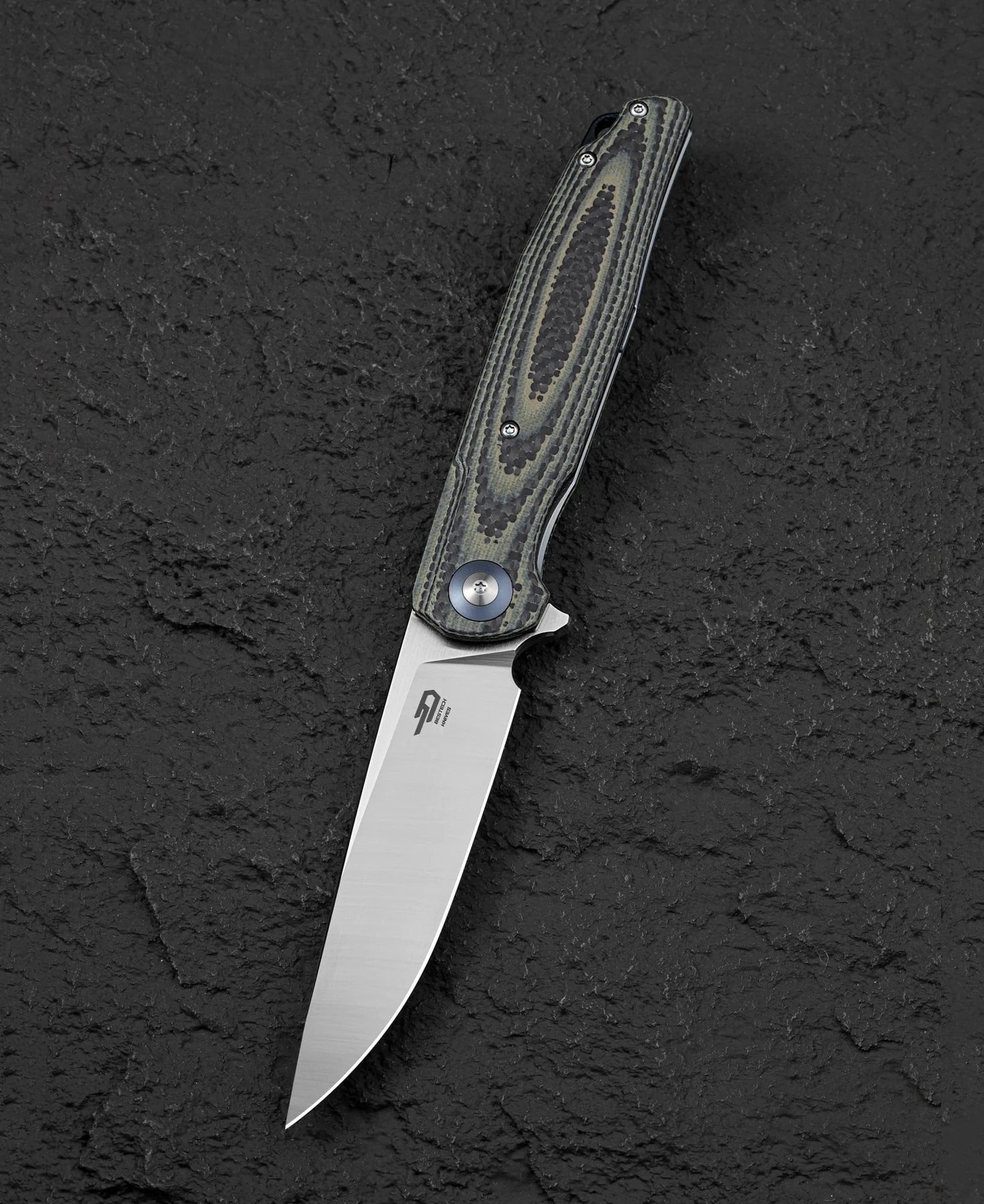 BESTECH Ascot | Karbon Fiber + G10 Sap | D2 Çelik Çakı | BG19B