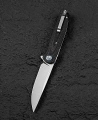 BESTECH ASCOT BG19A Karbon Fiber ve G10 Saplı Ara Katman D2 Çelik Çakı