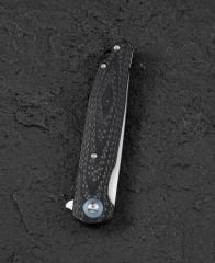 BESTECH ASCOT BG19A Karbon Fiber ve G10 Saplı Ara Katman D2 Çelik Çakı