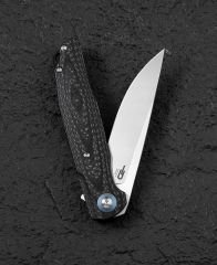 BESTECH ASCOT BG19A Karbon Fiber ve G10 Saplı Ara Katman D2 Çakı