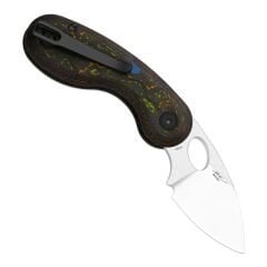 Kizer Microbe™ | Button Liner Lock™ | M390 | Camo Carbon 80's | KizerB™ 2742A1