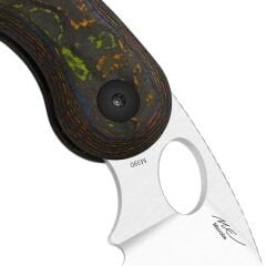 Kizer Microbe™ | Button Liner Lock™ | M390 | Camo Carbon 80's | KizerB™ 2742A1