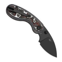 Kizer Microbe™ | Button Liner Lock™ | Ultra DLC | M390 | Fat Carbon | KizerB™ 2742A2
