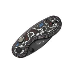 Kizer Microbe™ | Button Liner Lock™ | Ultra DLC | M390 | Fat Carbon | KizerB™ 2742A2