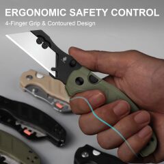 Kizer Sheepdog® Utility Knives | G10 Sap | 5Cr15MoV Çelik Çakı | V3488.29JSA2
