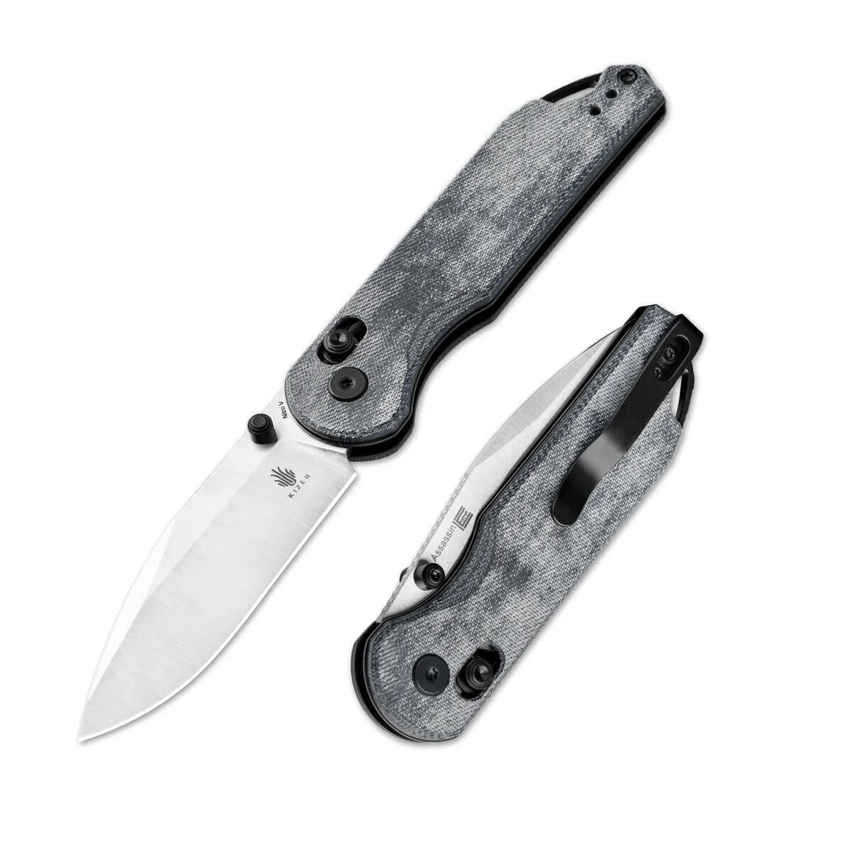 Kizer Assassin | Mikarta Sap | Nitro V Çelik Çakı | V3549A2