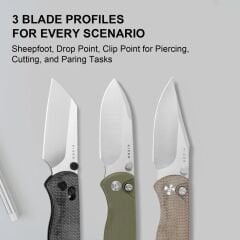 Kizer Drop Bear® 2 | Micarta Sap | Nitro-V Çelik Çakı | V3619.2KS1