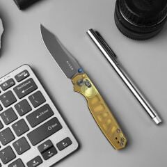 Kizer Pokiman CC | Clutch Lock™ | Clip Point | Four-Finger Full Grip | Clear PEI | KizerV™ 3789A3