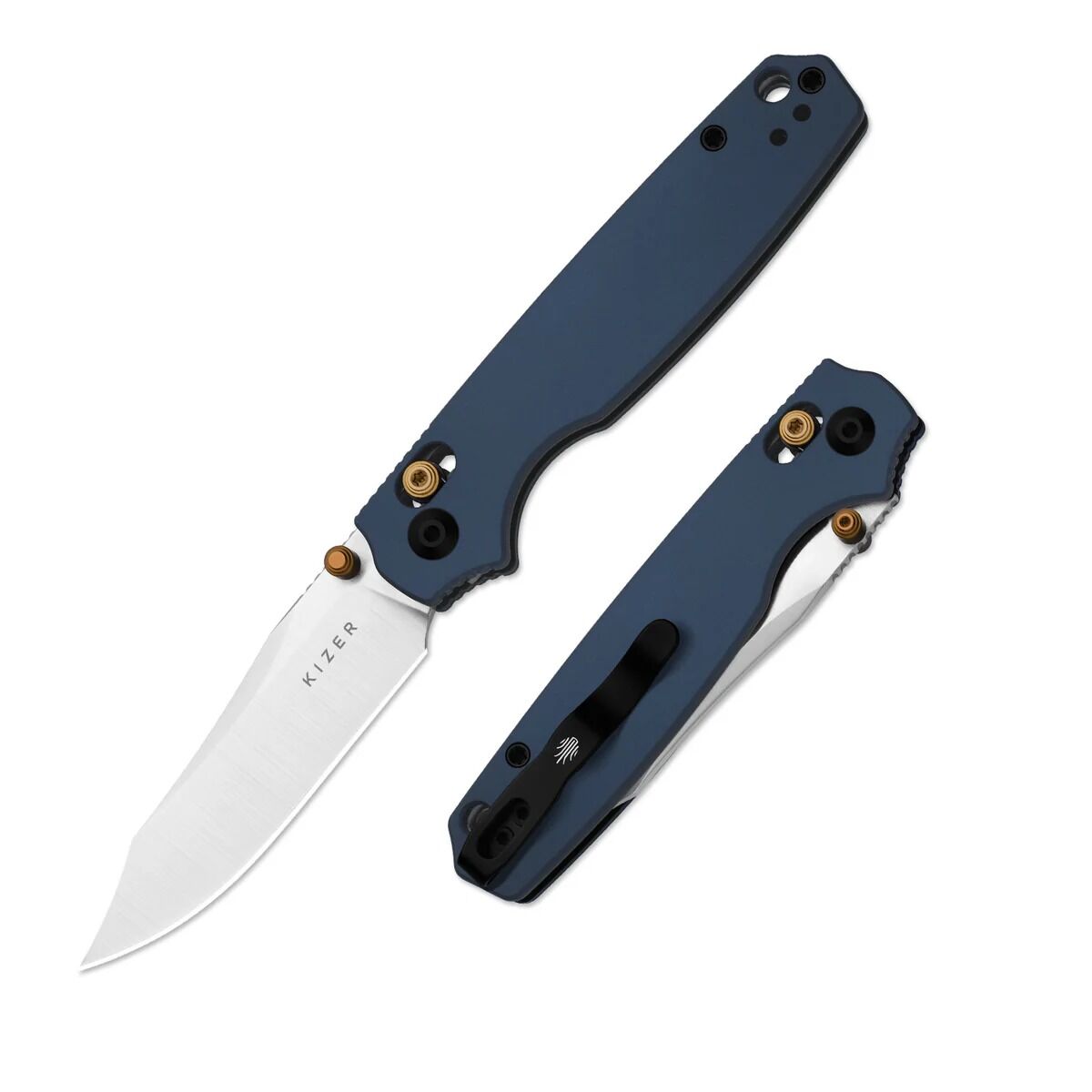 Kizer Pokiman CC | Clutch Lock™ | Clip Point | Four-Finger Full Grip | Aluminum | KizerV™ 3789A4