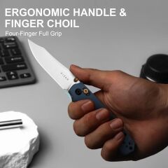 Kizer Pokiman CC | Clutch Lock™ | Clip Point | Four-Finger Full Grip | Aluminum | KizerV™ 3789A4