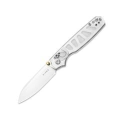 Kizer Pokiman CS | Clutch Lock™ |Sheepsfoot | Four-Finger Full Grip | Clear Acrylic | KizerV™ 3789A5