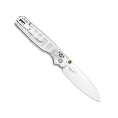 Kizer Pokiman CS | Clutch Lock™ |Sheepsfoot | Four-Finger Full Grip | Clear Acrylic | KizerV™ 3789A5