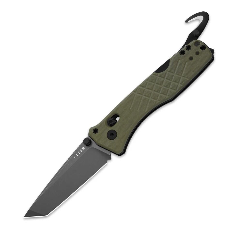 Kizer Aegis T | Clutch Lock™ | Tanto | Rescue Hook & Glass Breaker | KizerV™ 3774CTA2