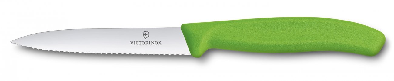 Victorinox 6.7736.L4 SwissClassic 10cm Tırtıklı Soyma Bıçağı