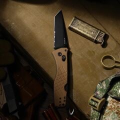 Kizer Aegis T | Partially-Serrated Edge | Clutch Lock™ | Rescue Hook & Glass Breaker | KizerV™ 3774CTA3