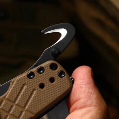 Kizer Aegis T | G10 Sap | Kurtarma Kancası ve Cam Kırıcı | AEB-L Çelik Çakı | V3774CTA3