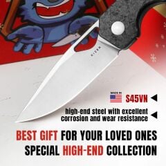 Kizer Mini Militaw® | S45VN | Titanium+Carbon Fiber | KizerB™ 3634SA4