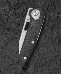 BESTECH Vk-Void | Titanyum + Karbon Fiber Sap | Elmax Çelik Çakı | BT2305B