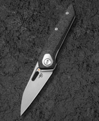 BESTECH Vk-Void | Titanyum + Karbon Fiber Sap | Elmax Çelik Çakı | BT2305B