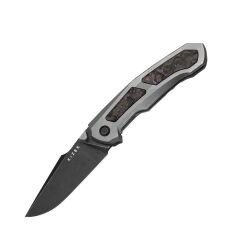 Kizer Feweed | Titanyum + Fat Karbon Sap | S35VN Çelik Çakı | Ki3694A1