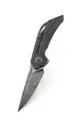 BESTECH VIGIL BT2201F Titanyum Sap: 3,27'' Damascus ( Şam Çelik Bıçak )
