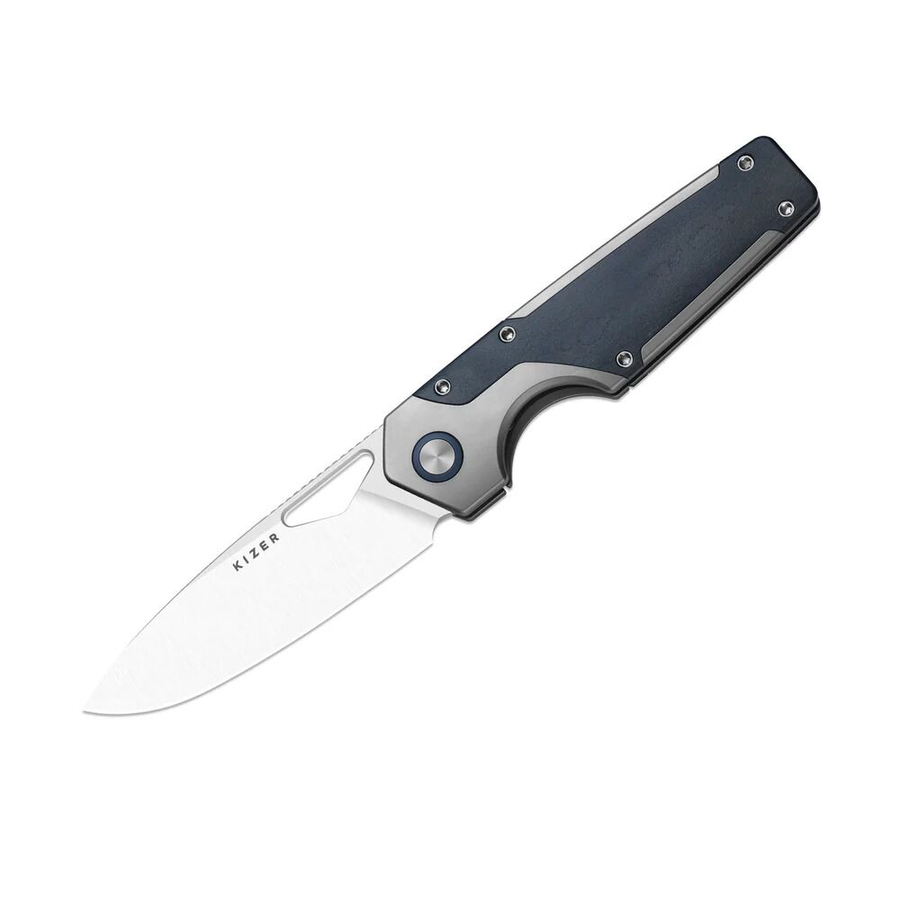 Kizer Serpentine | Jonathan Styles | M390 | Thumb Hole & Front Flipper | Frame Lock | KizerB™ 3759FDA3