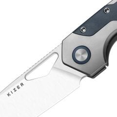 Kizer Serpentine | Jonathan Styles | M390 | Thumb Hole & Front Flipper | Frame Lock | KizerB™ 3759FDA3