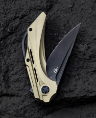 BESTECH VIGIL BT2201E Titanyum Sap: 3,27'' M390 Blade