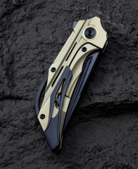 BESTECH VIGIL BT2201E Titanyum Sap: 3,27'' M390 Blade