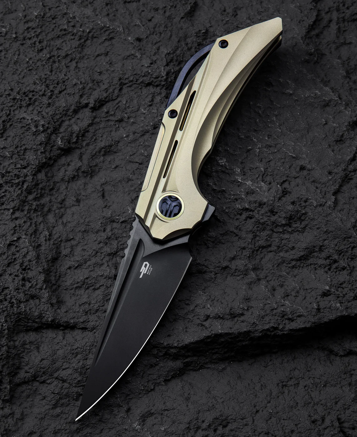BESTECH VIGIL BT2201E Titanyum Sap: 3,27'' M390 Blade