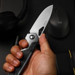 Kizer Serpentine | Elmax | Thumb Hole & Front Flipper | Frame Lock | KizerB™ 3759FDA1