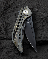 BESTECH VIGIL BT2201D Titanyum Sap: 3,27'' M390 Blade