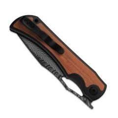 Kizer Allure | Balanced Form | Black Acid Damascus | Titanium & Panama Rosewood | KizerB™ 4763LDA3