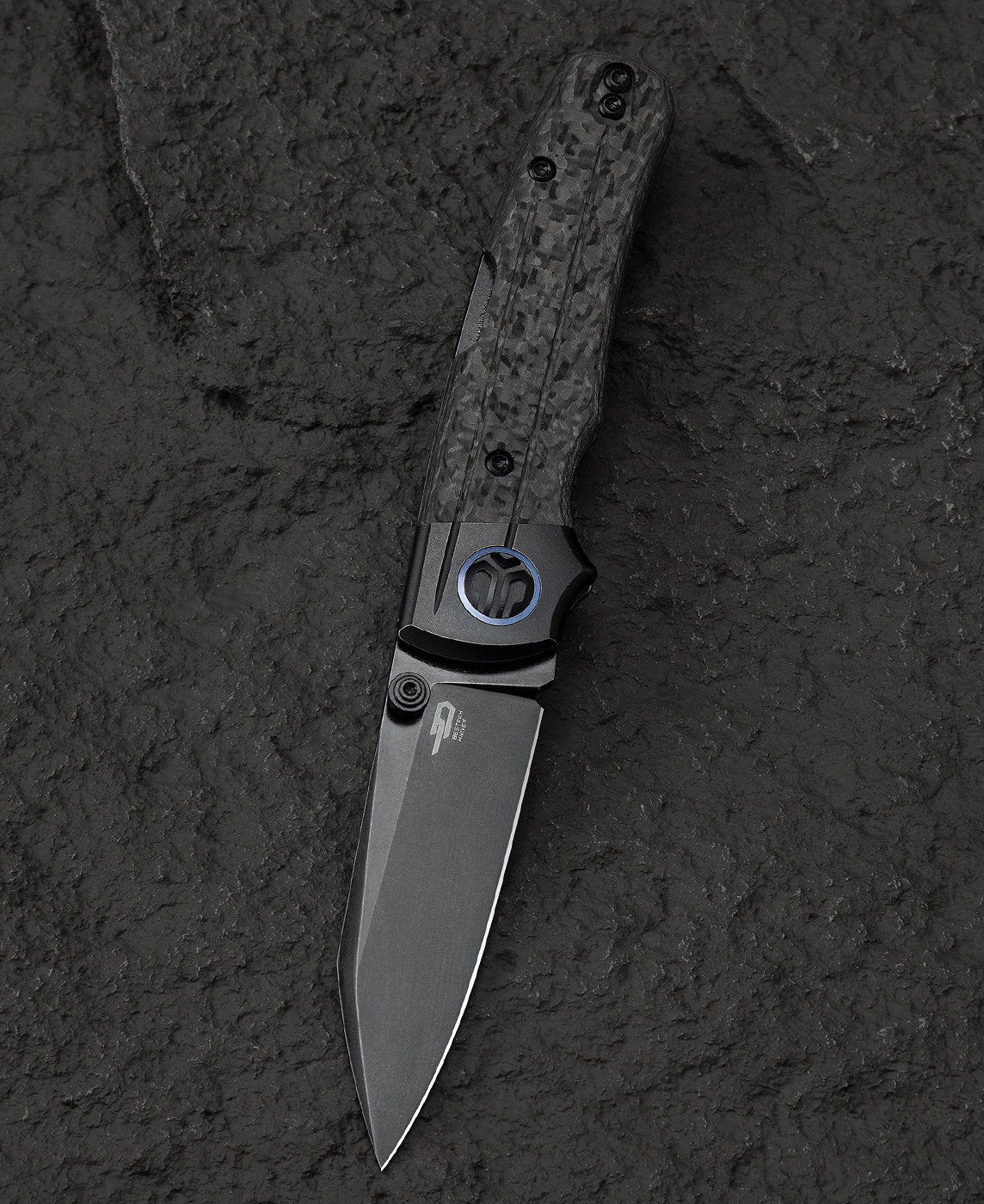 BESTECH TONIC BT2204E Titanyum+Karbon Fiber Dolgu Sap: 2,89'' M390 Bıçak