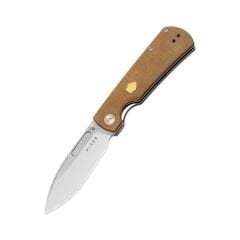 Kizer Retro | Pirinç + Micarta Sap | Nitro V Çelik Çakı | V4726A1