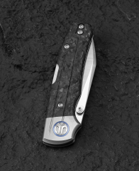 BESTECH TONIC BT2204D Titanyum+Mermer Karbon Fiber Kakma Sap: 2,89'' M390 Blade