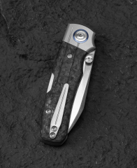 BESTECH TONIC BT2204D Titanyum+Mermer Karbon Fiber Kakma Sap M390 Çelik Çakı