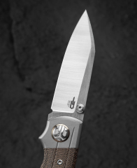 BESTECH TONIC BT2204C Titanyum+Yeşil Kanvas Micarta Kaplamalar Sap: 2,89'' M390 Blade