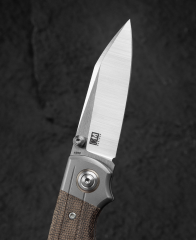 BESTECH TONIC BT2204C Titanyum+Yeşil Kanvas Micarta Kaplamalar Sap: 2,89'' M390 Blade
