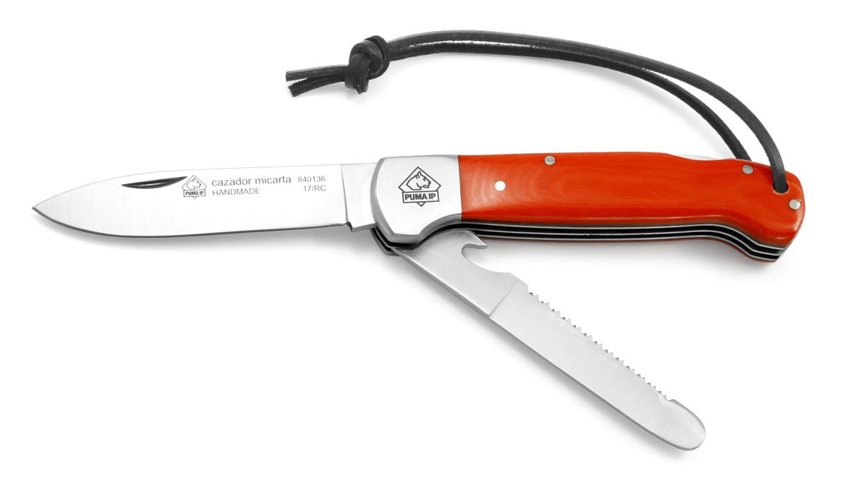 PUMA IP Cazador | Micarta Sap | Molibdan-Vanadyum Çelik Çoklu Çakı | 840136