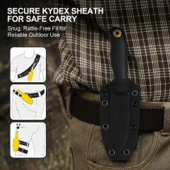 Kizer Drop Bear® Fix 3 | G10 Sap | 14C28N Çelik Bıçak | 1101A1