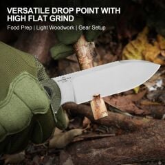 Kizer Drop Bear® Fix 3 | Mikarta Sap | 14C28N Çelik Bıçak | 1101A2