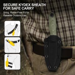 Kizer Drop Bear® Fix 3 | Mikarta Sap | 14C28N Çelik Bıçak | 1101A2