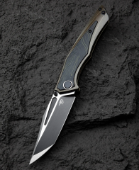 BESTECH Togatta | Titanyum + G10 Kakma Sap | M390 Çelik Çakı | BT2102E