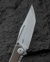 BESTECH TOGATTA BT2102D Titanyum+Yeşil Kanvas Micarta Kakma Sap 3,74'' M390 Blade