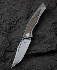 BESTECH TOGATTA BT2102D Titanyum+Yeşil Kanvas Micarta Kakma Sap 3,74'' M390 Blade