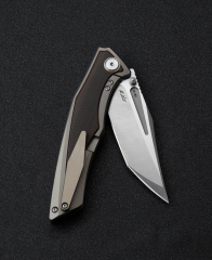 BESTECH TOGATTA BT2102C Titanyum+Siyah Turuncu Karbon Fiber Kakma Sap 3,74'' M390 Blade