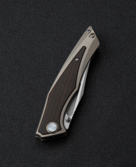 BESTECH TOGATTA BT2102C Titanyum+Siyah Turuncu Karbon Fiber Kakma Sap 3,74'' M390 Blade