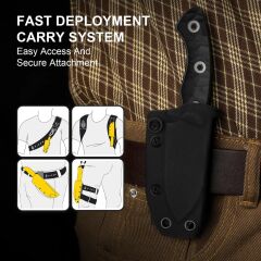 Kizer Rook | AEB-L | G10 | Fixed Blade | KizerV™ 1090A3