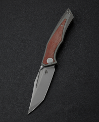 BESTECH TOGATTA BT2102A Titanyum + Doğal Kanvas Micarta Kakma Sap 3,74'' M390 Blade